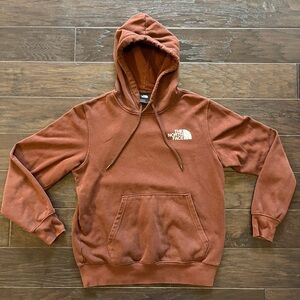 The North Face Men's Small Box NSE Pullover Hoodie Salmon Black Box